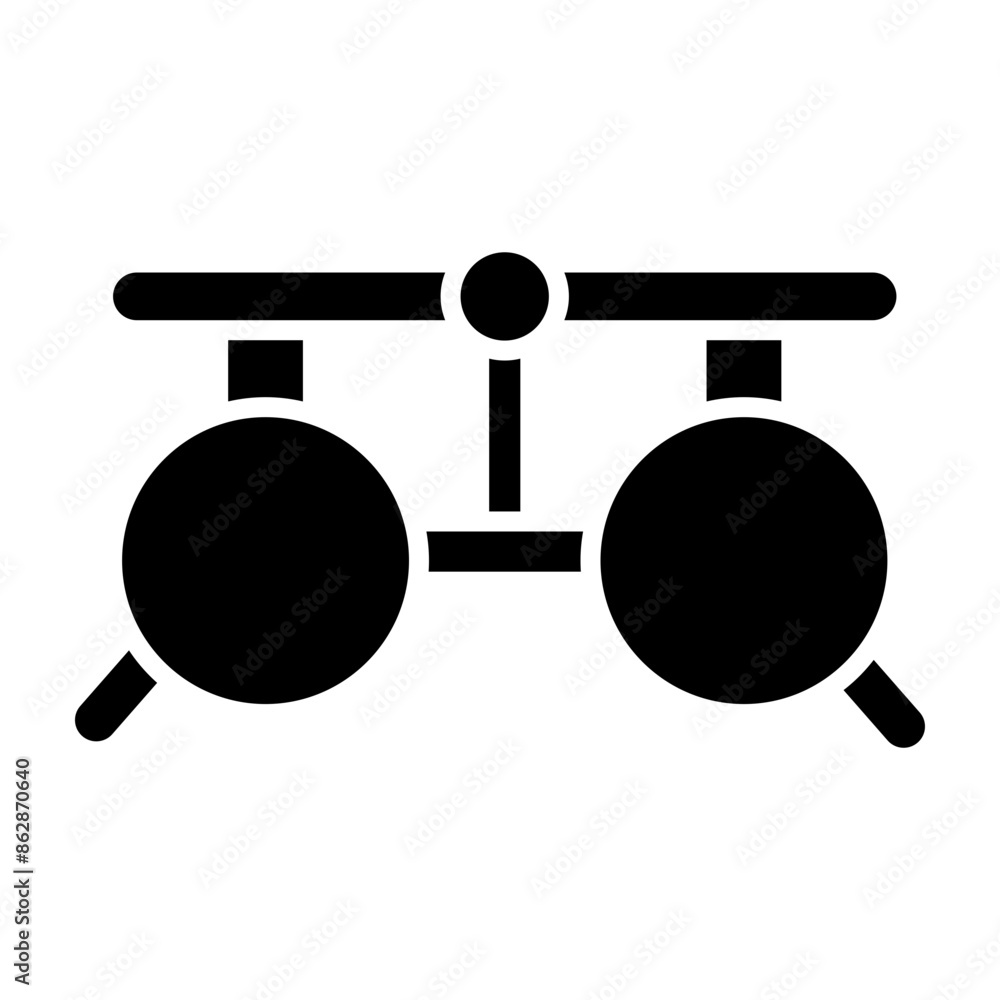 Eye Exam Glyph Icon Eye Exam Glyph Icon