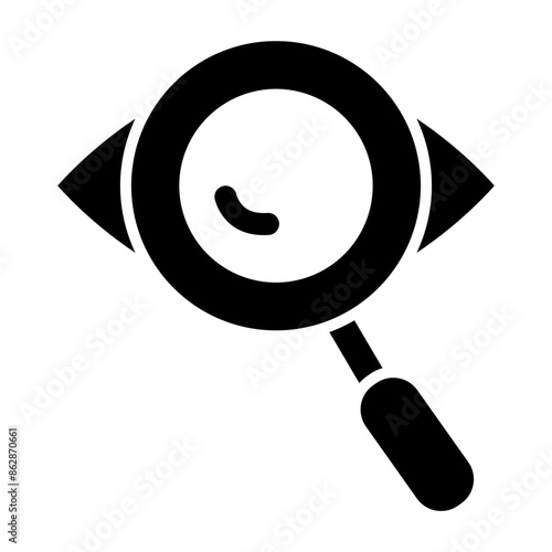 Private Detective Glyph Icon