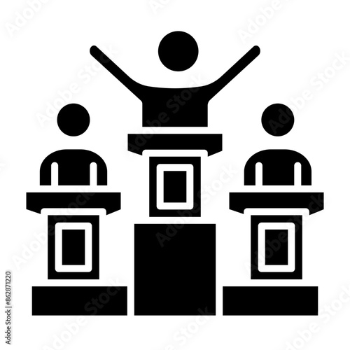 Victory Glyph Icon