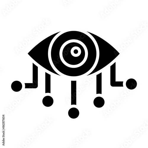 Bionic Eye Glyph Icon