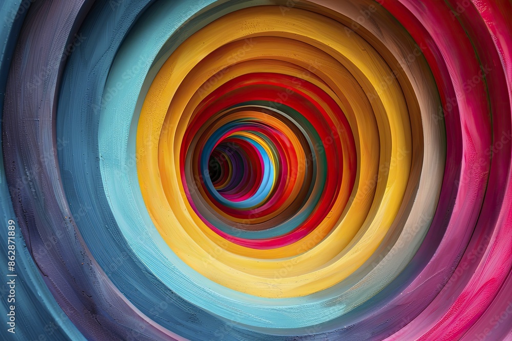 Fototapeta premium concentric circles diagram, visualizing relationships, organizing information clearly.
