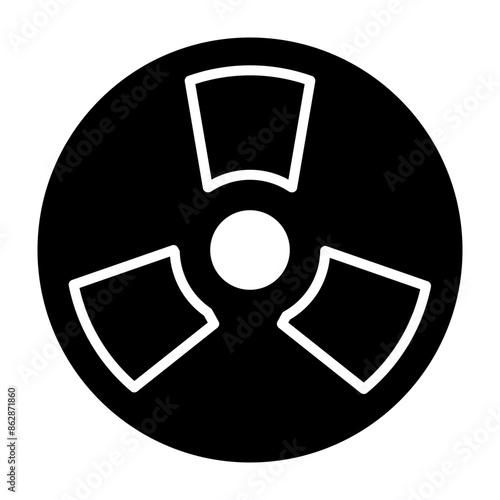 Radiation Glyph Icon
