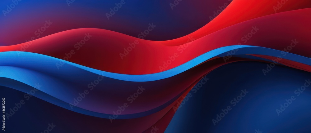 Abstract blue and red flowing waves design. Modern minimalist background for presentation, website, poster, banner, flyer, or social media. Abstract blue and red flowing waves design. Modern minimalist background for presentation, website, poster, banner, flyer, or social media.