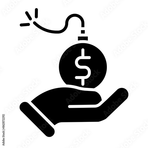 Debt Glyph Icon