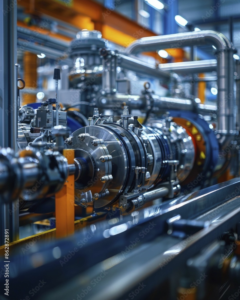 Fototapeta premium industrial machinery innovation, advancing technology, improving efficiency and productivity.