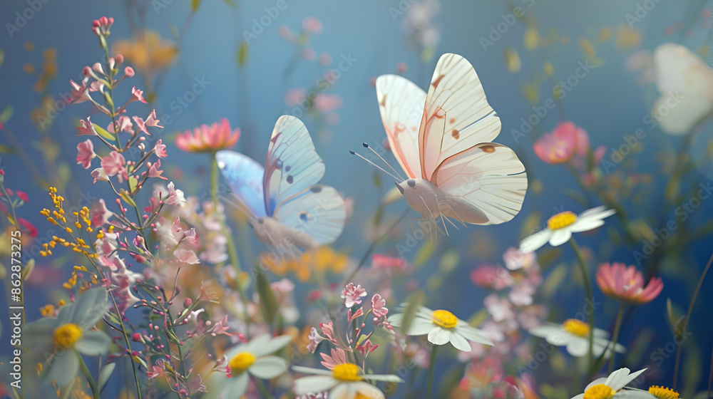 butterfly design flowers and leaves background butterfly design flowers and leaves background