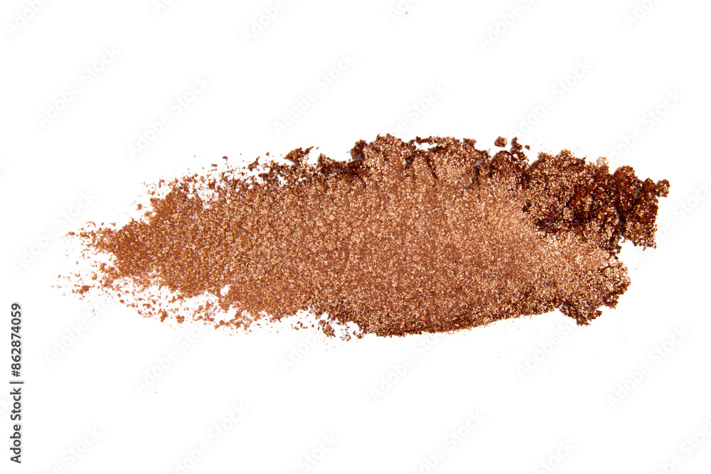 Smear of eyeshadow on blank background Smear of eyeshadow on blank background