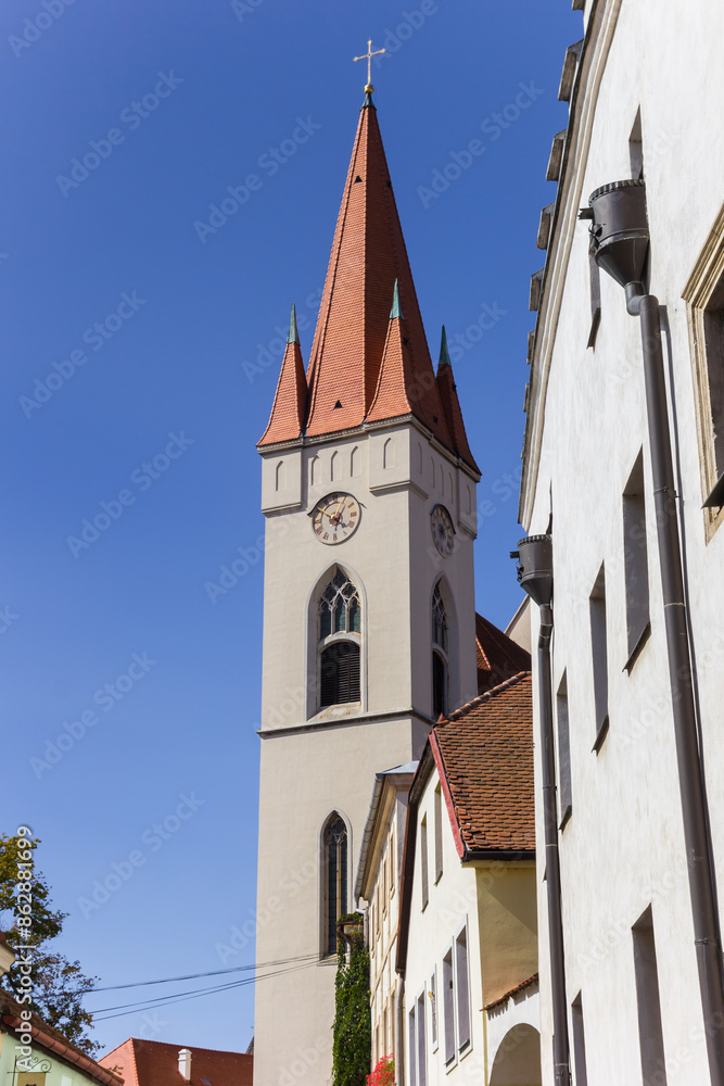 Tower of the St. Nicholas Church in Znojmo, Czechia Tower of the St. Nicholas Church in Znojmo, Czechia