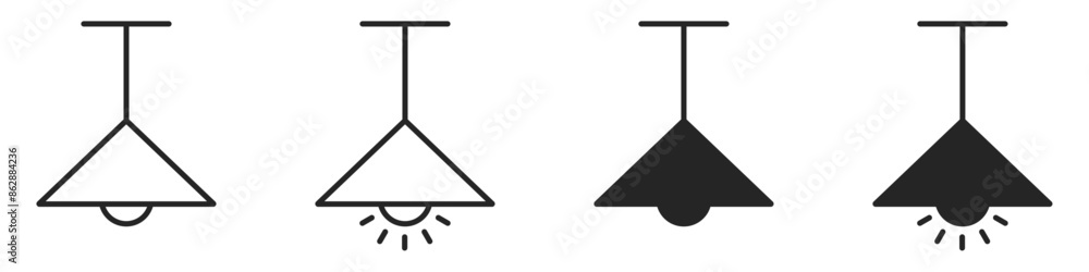 Chandelier hanging lamp light black symbol icon vector illustration design Chandelier hanging lamp light black symbol icon vector illustration design