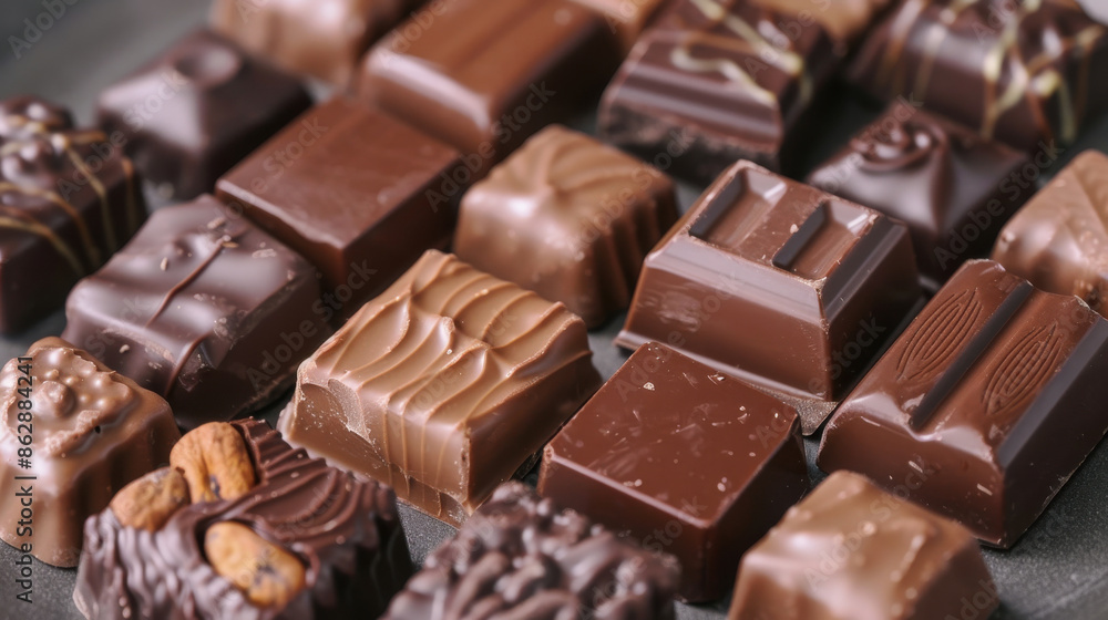 Assorted gourmet chocolates, featuring a variety of shapes, textures, and decorations. Perfect for gifts and indulgence. Assorted gourmet chocolates, featuring a variety of shapes, textures, and decorations. Perfect for gifts and indulgence.