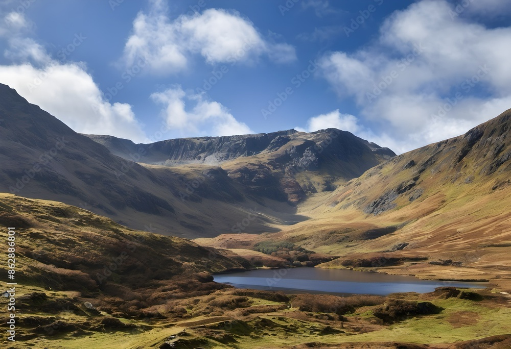 A view of Mount Snowdon in North Wales A view of Mount Snowdon in North Wales