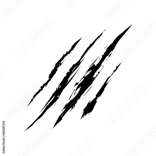 Beast Claws Scratches Vector Isolated