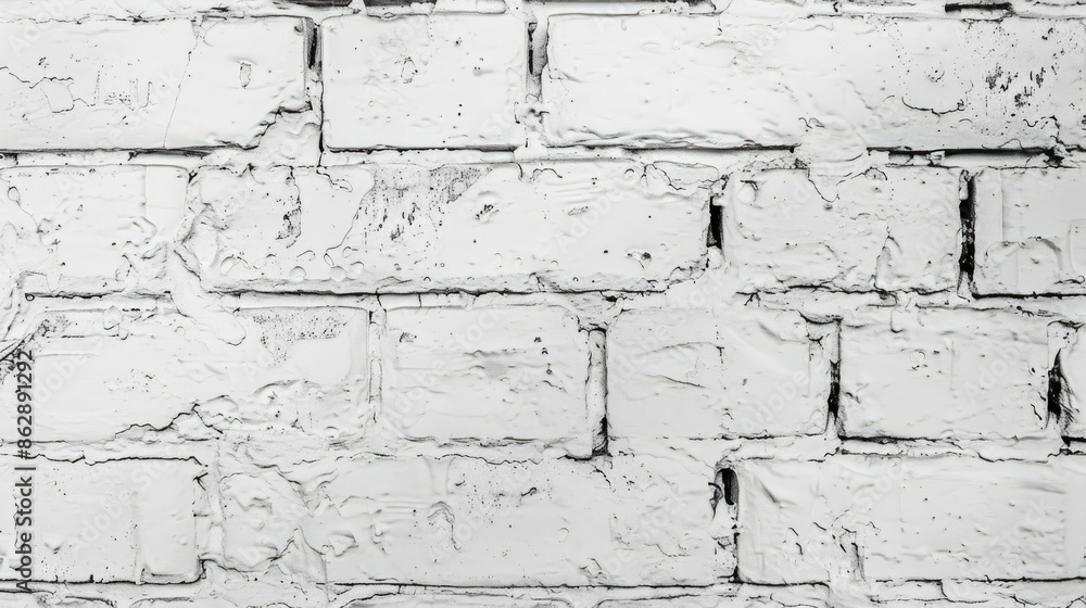 Fototapeta premium white brick wall background image Gives a feeling