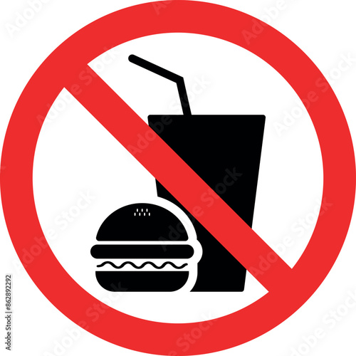 no food and drink allowed icon