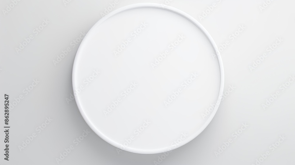 A classic, circular frame with a polished finish, its simplicity highlighting the beauty of the pure white background. A classic, circular frame with a polished finish, its simplicity highlighting the beauty of the pure white background.
