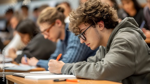 Students Concentrating and ...