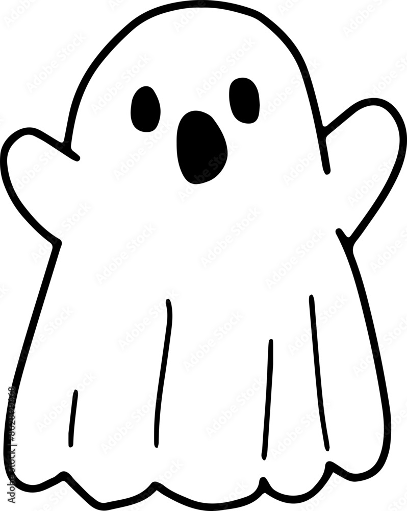Cute Ghost Halloween slogan retro design t-shirt design. Cute Ghost Halloween slogan retro design t-shirt design.