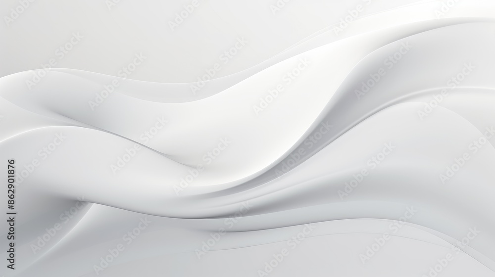 Fototapeta premium Abstract white wavy background texture