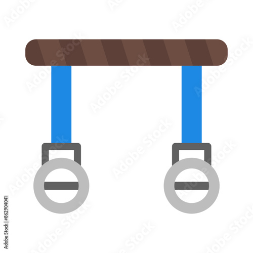 Gymnastic Ring flat icon