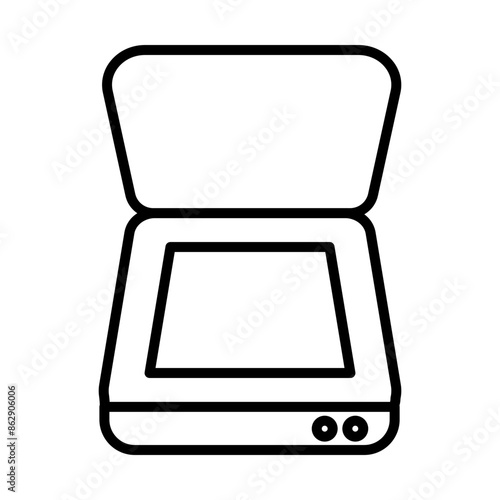 Scanner line icon