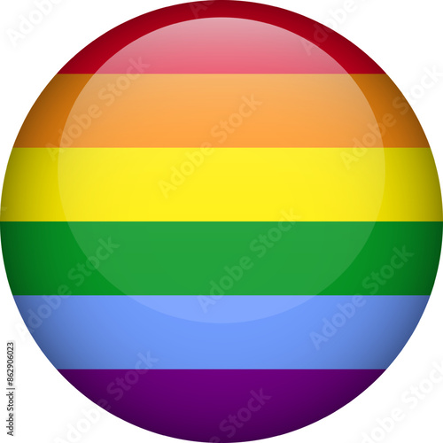 Free Download Lgbt flag button. Vector rainbow flag of lgbt. LGBT community love symbol. Flag that represent gay pride. - GFXLoad