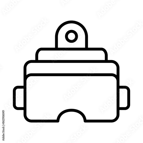 VR Headset line icon