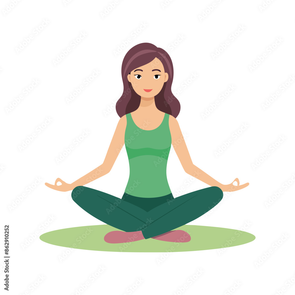 woman yoga icon vector art illustration woman yoga icon vector art illustration