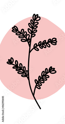 Abstract plant illustration