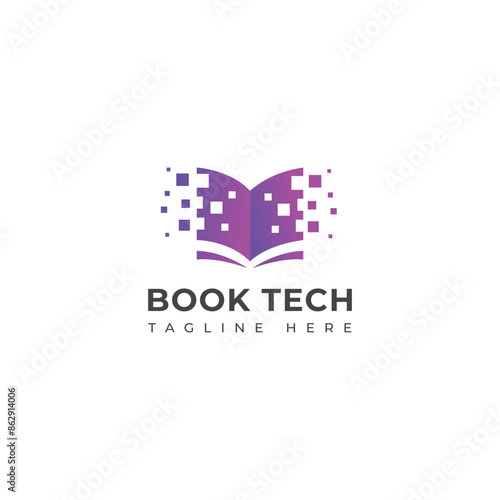 Creative Book tech logo design