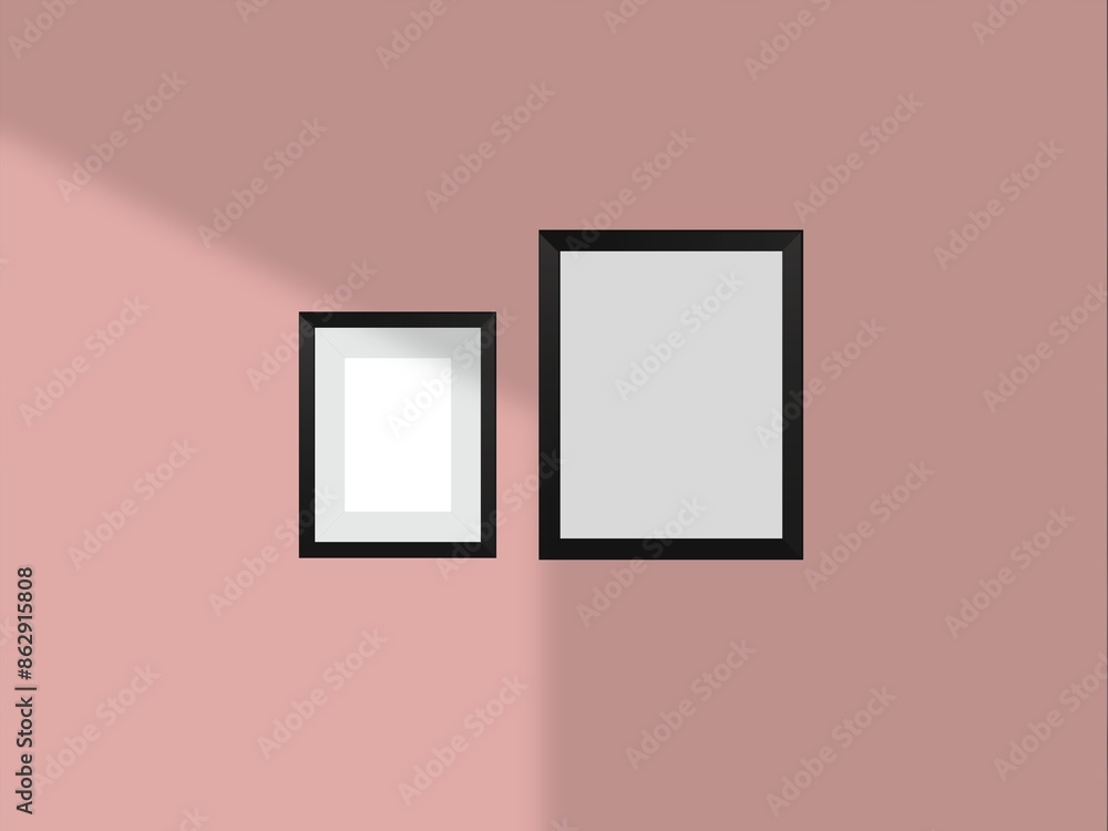 Blank mockup frame photo minimal with soft shadows and light overlay as template for design presentation, promotion, portfolios etc. Blank mockup frame photo minimal with soft shadows and light overlay as template for design presentation, promotion, portfolios etc.