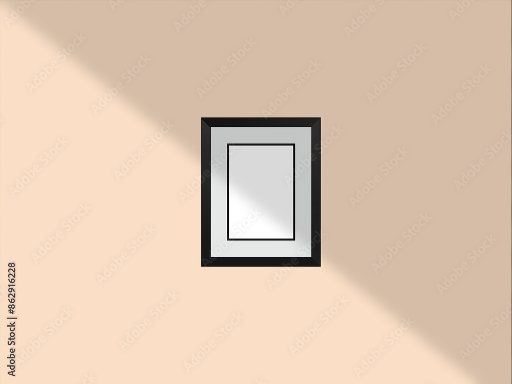 Blank mockup frame photo minimal with soft shadows and light overlay as template for design presentation, promotion, portfolios etc. Blank mockup frame photo minimal with soft shadows and light overlay as template for design presentation, promotion, portfolios etc.
