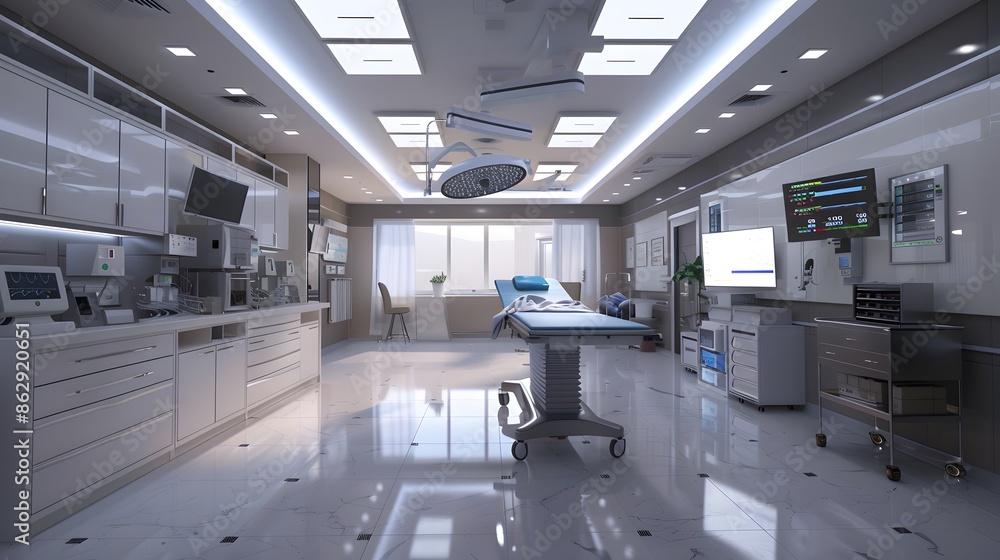 Operating room with modern equipment Operating room with modern equipment