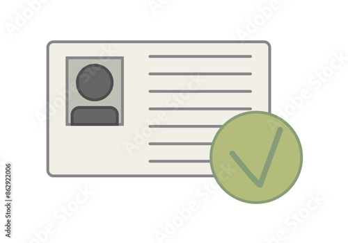 Carnet identificativo de persona aceptado