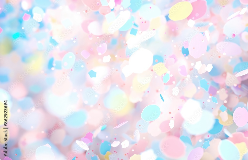 Colorful confetti background. Party popper releasing a burst of colorful confetti and streamers. Birthday themed background, glitter, bokeh, birthday, holiday, celebrate, festive. Colorful confetti background. Party popper releasing a burst of colorful confetti and streamers. Birthday themed background, glitter, bokeh, birthday, holiday, celebrate, festive.