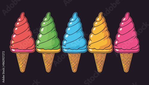Popsicle Illustration for Summer Marketing: Eye-Catching and Engaging
