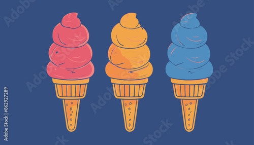 Summer Popsicle Icon: Downloadable and Royalty-Free