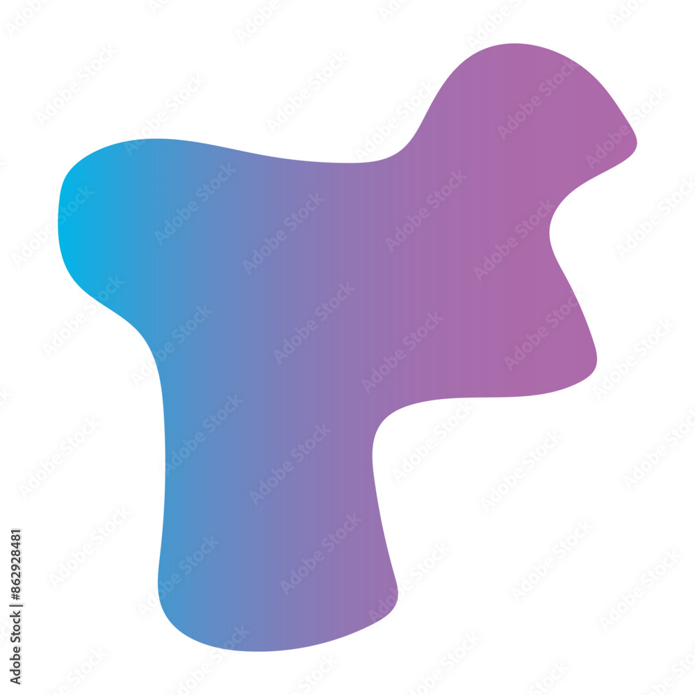 Liquid Fluid Gradient random organic shapes