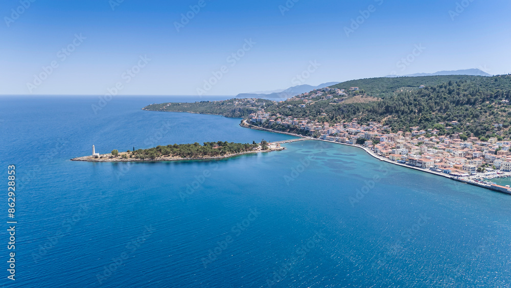 Aerial view of Githio island (Gythio town) in Laconia, Peloponne
Aerial view of Githio island (Gythio town) in Laconia, Peloponne