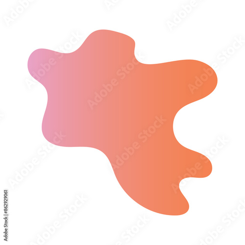 Liquid Fluid Gradient random organic shapes