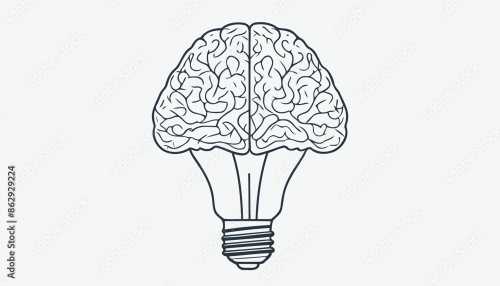 Inside the Mind: Continuous Line Brain Art Inside the Mind: Continuous Line Brain Art