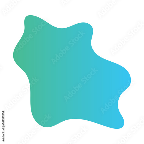 Liquid Fluid Gradient random organic shapes