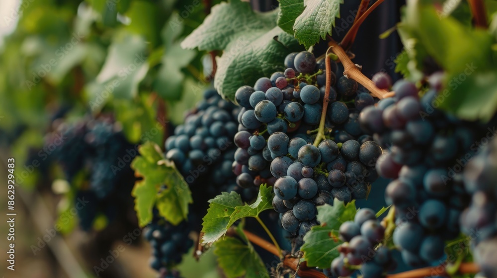Harvesting Grapes in the Vineyard: Close-up of Hands Engaged in the Vine-to-Wine Process Harvesting Grapes in the Vineyard: Close-up of Hands Engaged in the Vine-to-Wine Process