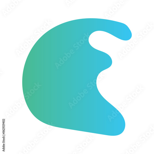 Liquid Fluid Gradient random organic shapes
