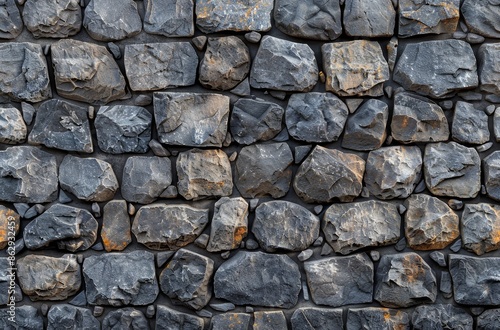 Close Up Of A Rough Stone Wall
