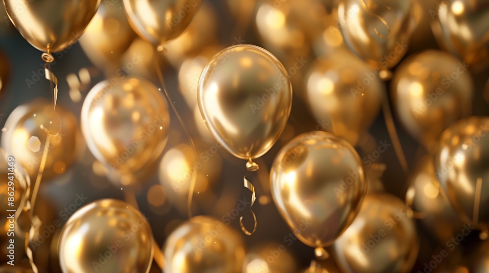 Capturing the Essence of Celebration with Golden Balloons Capturing the Essence of Celebration with Golden Balloons