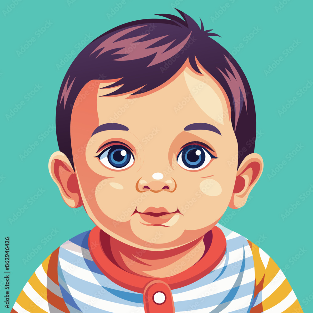 cartoon illustration of baby cartoon illustration of baby