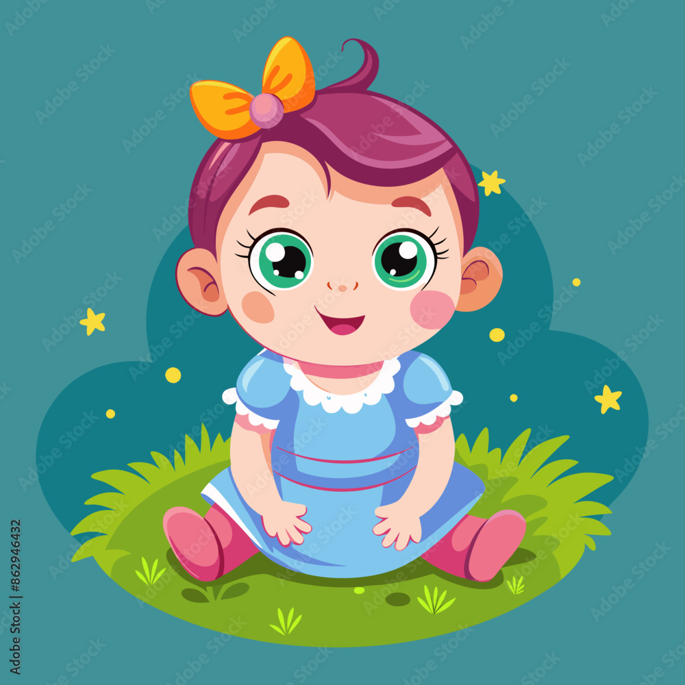 cartoon illustration of baby cartoon illustration of baby