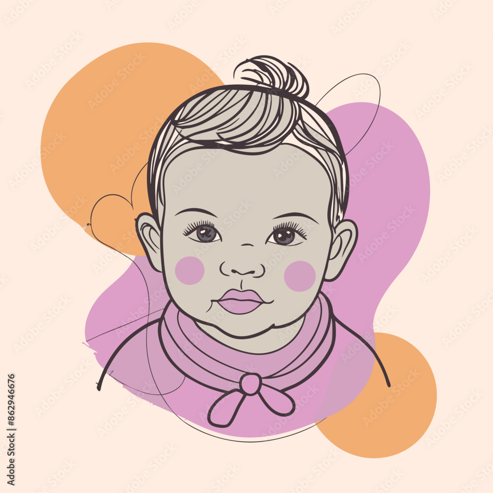 cartoon illustration of baby cartoon illustration of baby