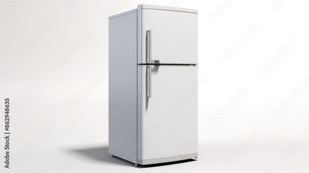 Refrigerator isolated on white background. Refrigerator isolated on white background.