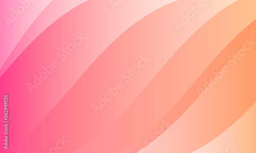 Soft pink gradient background with waves